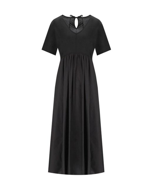 Weekend by Maxmara Black Bronzo es langes kleid