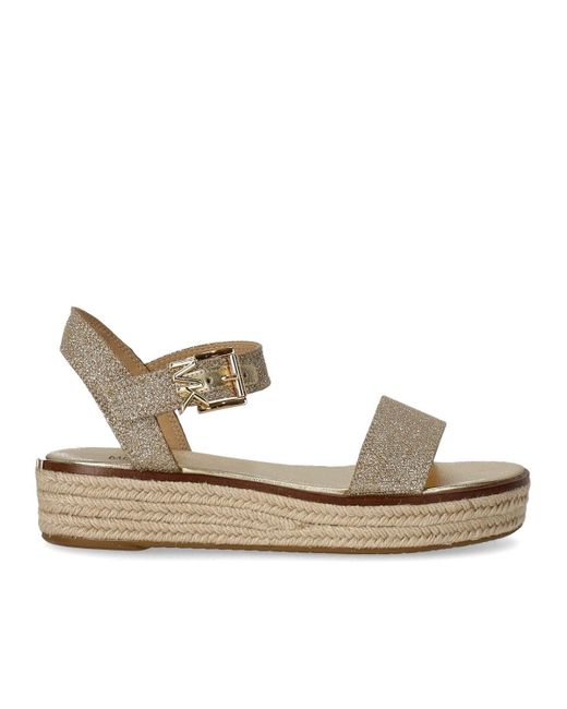 Sandalo platform richie champagne di Michael Kors in Metallic