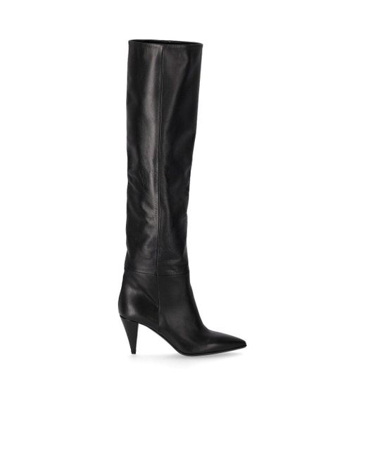 Stivale Alto Con Tacco Scout di Strategia in Black