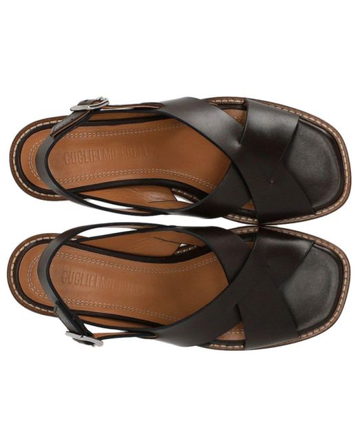 Guglielmo Rotta Brown Glyde Chocolate Heeled Sandal