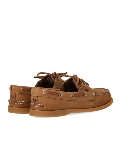 Sperry Top-Sider Brown Peanut Leather Loafer