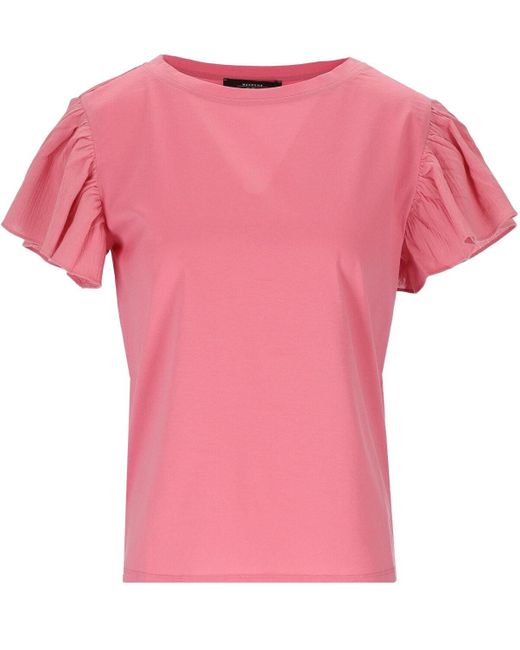 Camiseta mana Weekend by Maxmara de color Pink