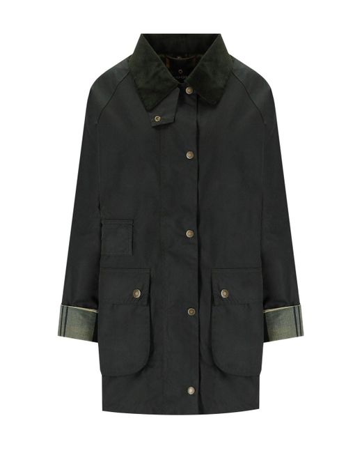 Giacca tain wax salvia di Barbour in Black