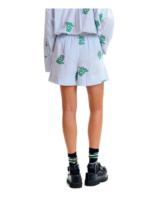Essentiel Antwerp Blue Juste Slight Shorts