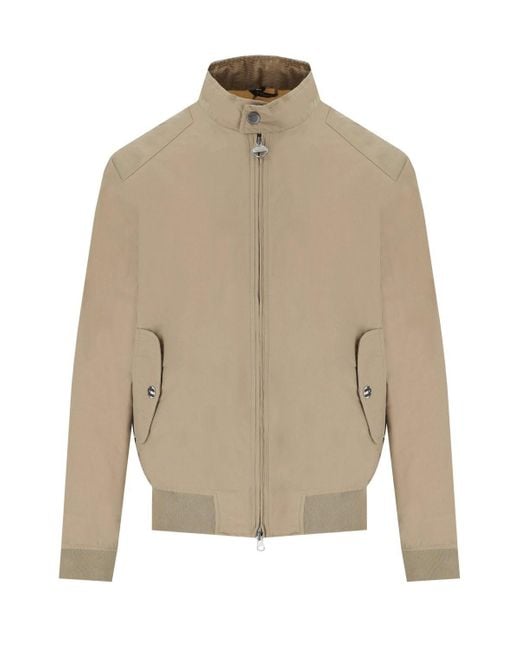 Barbour Natural International Rectifier Harrington Military Brown Jacket for men