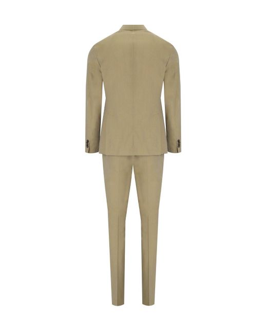 Manuel Ritz Natural Green Double-breasted Suit for men