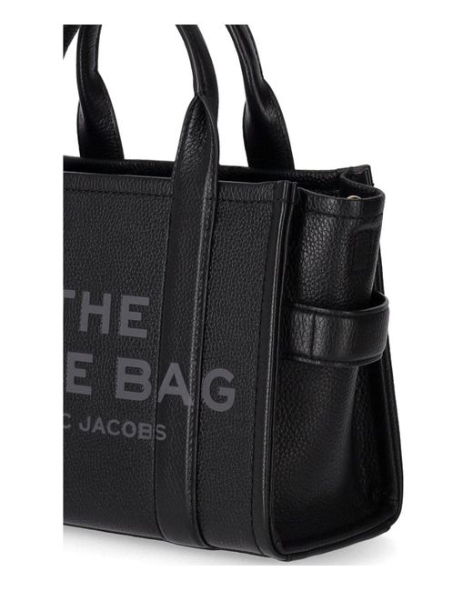 Marc Jacobs The Leather Small Tote Handtas in het Black