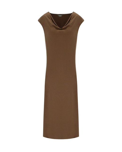 Max Mara Brown Vetusta Long Dress