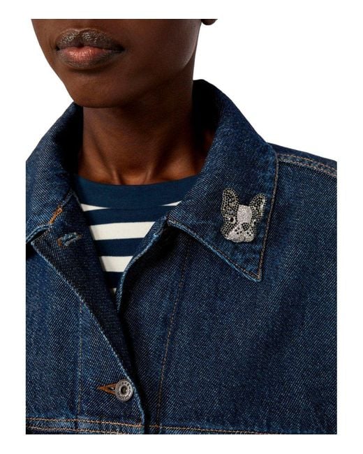 Weekend by Maxmara Black Perle Bulldog And Brooch