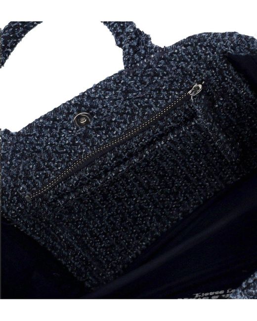 Ganni Blue Denim Small Shopping Bag