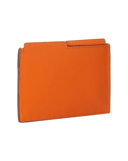 Jack Spade Grant Leather File Wallet in Orange for Men | Lyst