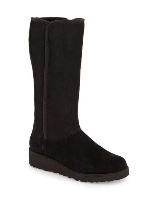 Ugg Kara Classic Slim Suede Boots in Black (BLACK SUEDE) Lyst