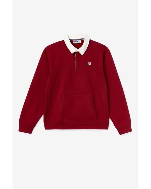 fila edison sherpa rugby shirt