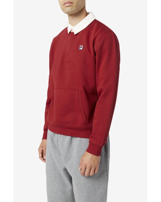 fila edison sherpa rugby shirt