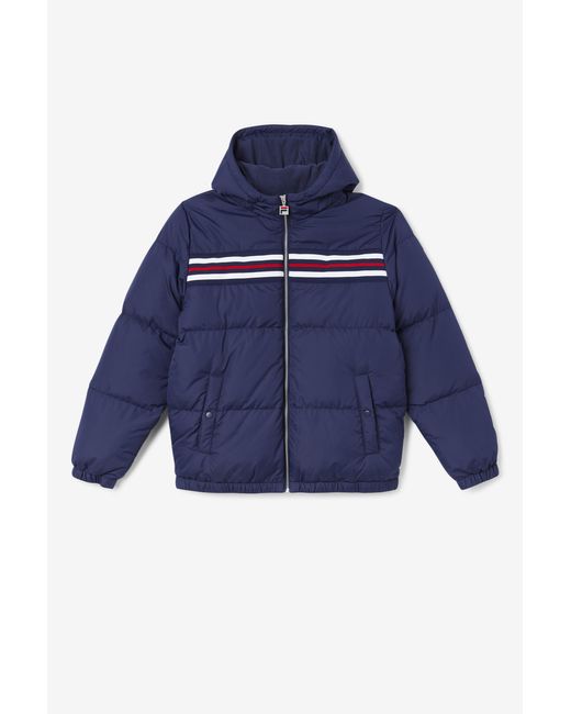 Fila Jake Puffer Jacket In Blue For Men Lyst