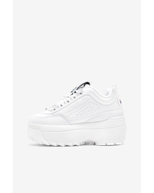 Fila Leather Disruptor 2 Wedge in White - Save 52% | Lyst