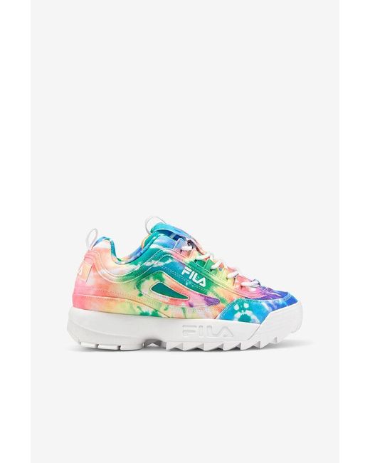 fila disruptor tie dye sandals