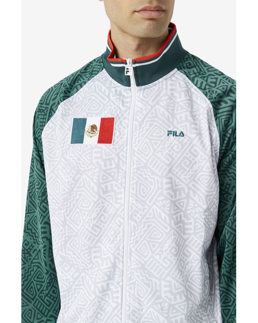 mexico white track jacket