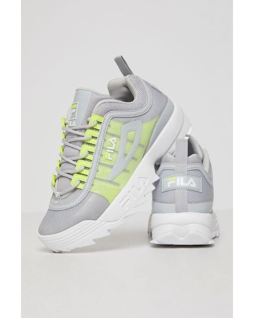 fila disruptor gray violet