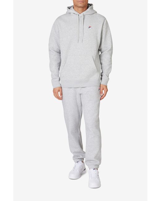 Fila Gray Classic Pullover Hoodie for men