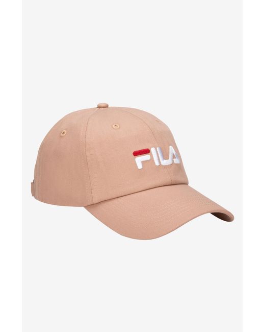 pink embroidered fila