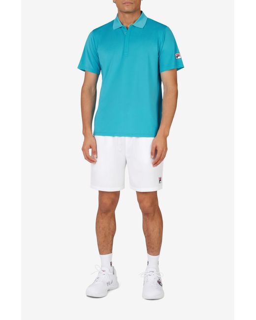 Fila Red Tennis Essentials Short Sleeve Polo for men