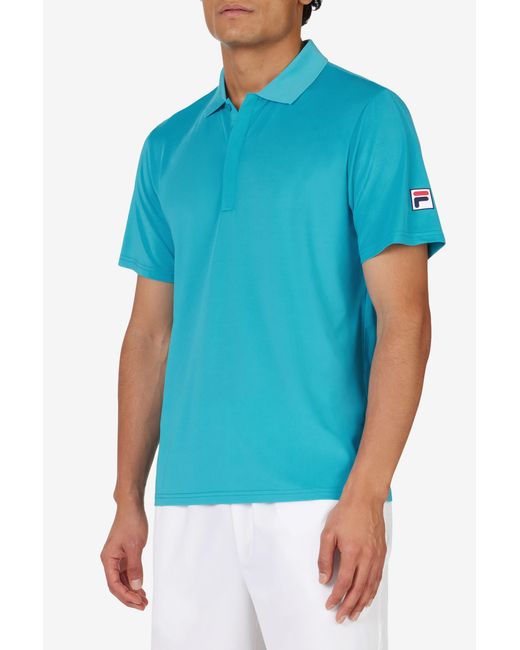 Fila Red Tennis Essentials Short Sleeve Polo for men