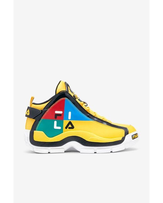 fila yellow shoes mens