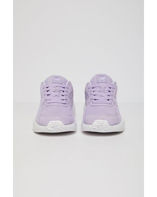 purple suede fila shoes