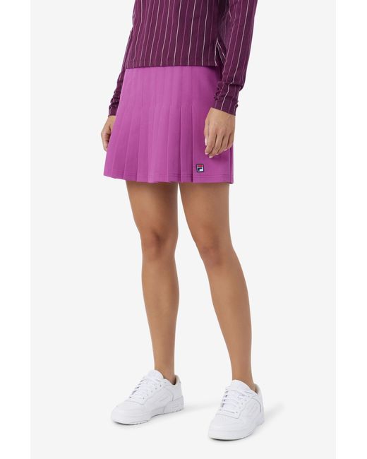 Fila Purple Amy Pleated Skirt