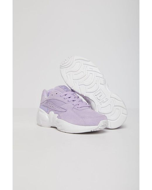 purple suede fila shoes