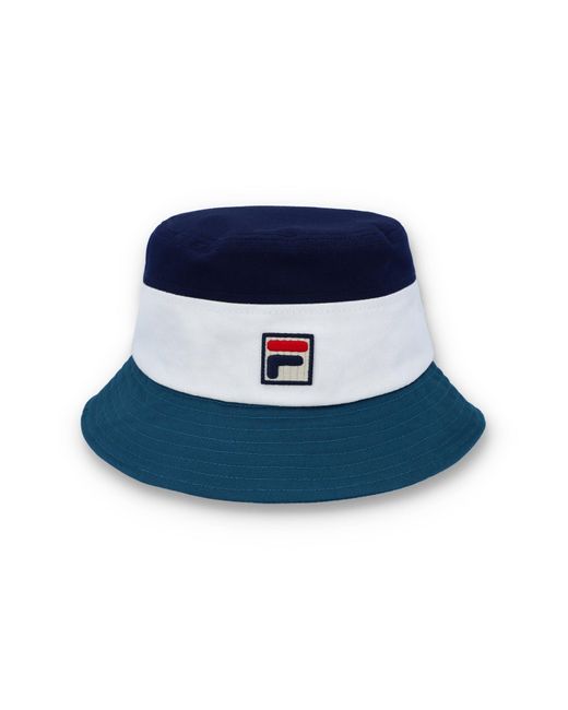 Fila Leader Bucket Hat in Blue for Men Lyst UK