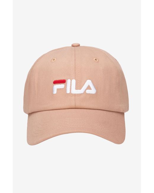 pink embroidered fila