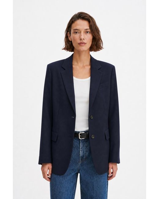 Filippa K Blue Delilah Cool Wool Blazer