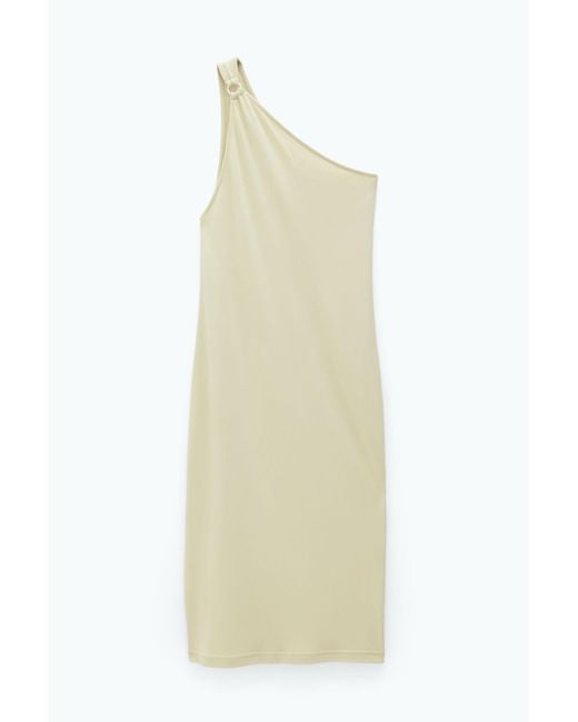 Filippa K White One Shoulder Jersey Dress