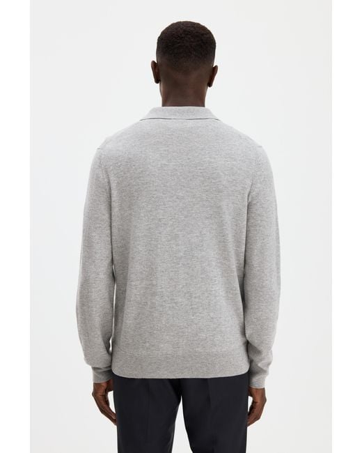 Filippa K White Knitted Polo Shirt for men