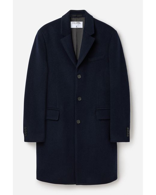 Filippa K Blue William Wool Coat for men