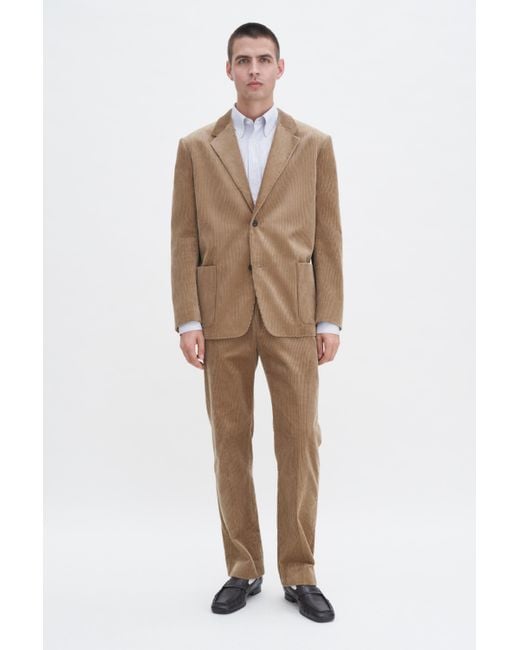 Filippa K Natural Corduroy Patch Pocket Blazer for men