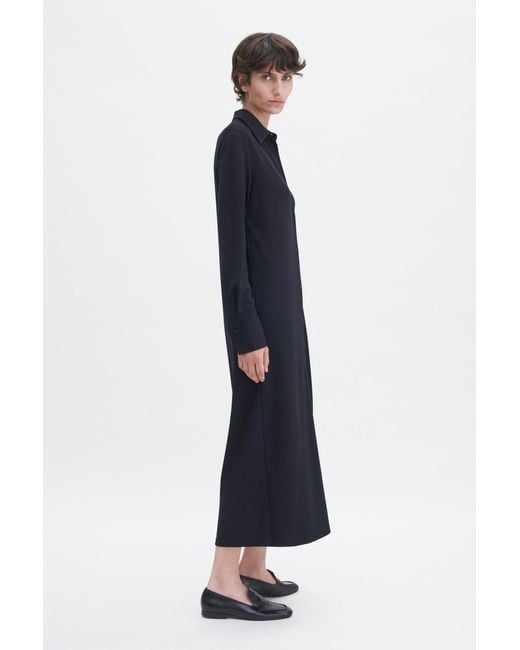 Filippa K Blue Relaxed Jersey Shirt Dress