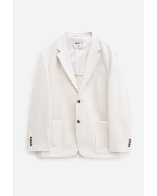 Filippa K White Patch Pocket Blazer for men