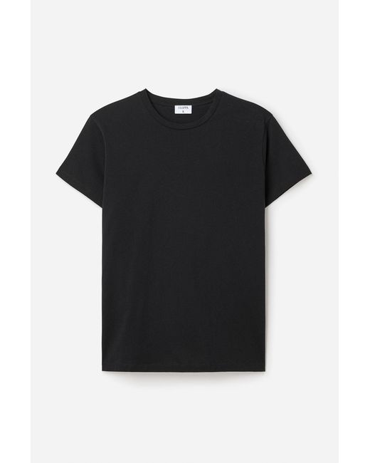 Filippa K Black Lightweight Cotton Tee for men