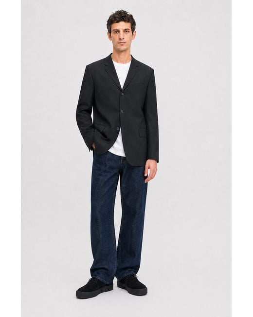 Filippa K Blue Single Breasted Wool Blazer for men