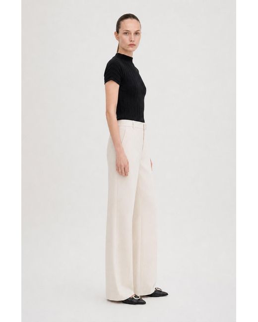 Filippa K Blue Mock Neck Top