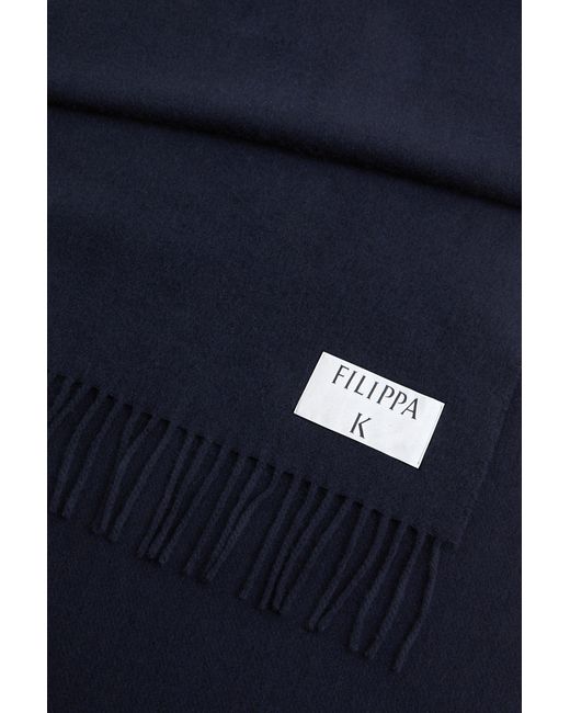 Filippa K Blue Cashmere Blend Scarf