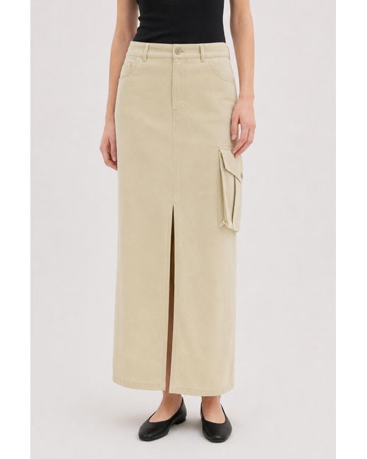 Filippa K Natural Re:Sourced Crepe Cargo Skirt