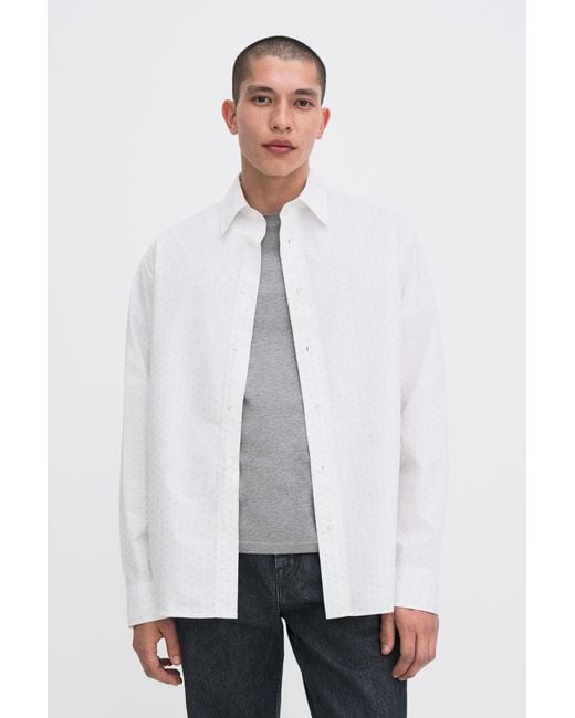 Filippa K White Relaxed Tailored Shirt for men