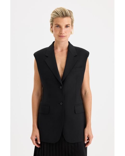 Filippa K Black Hourglass Vest
