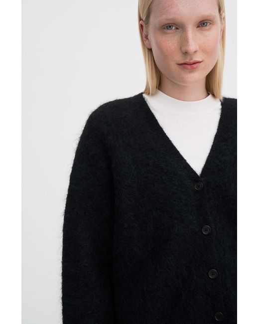 Filippa K Black Fluffy Cardigan