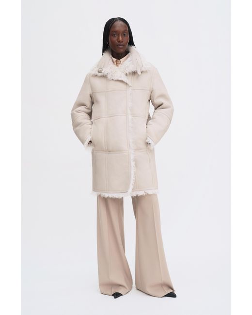Filippa K Natural Reversible Shearling Coat