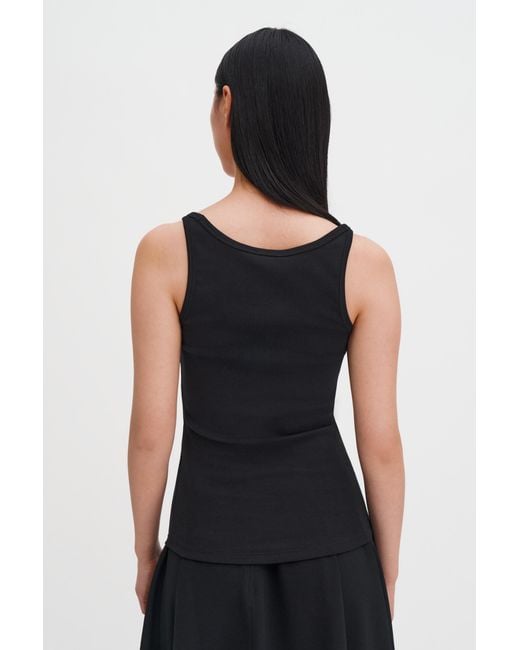 Filippa K Black V-Neck Tank